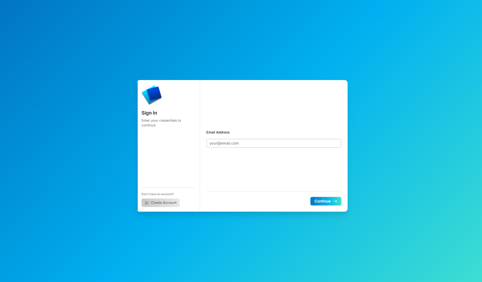 Authentication interface visual