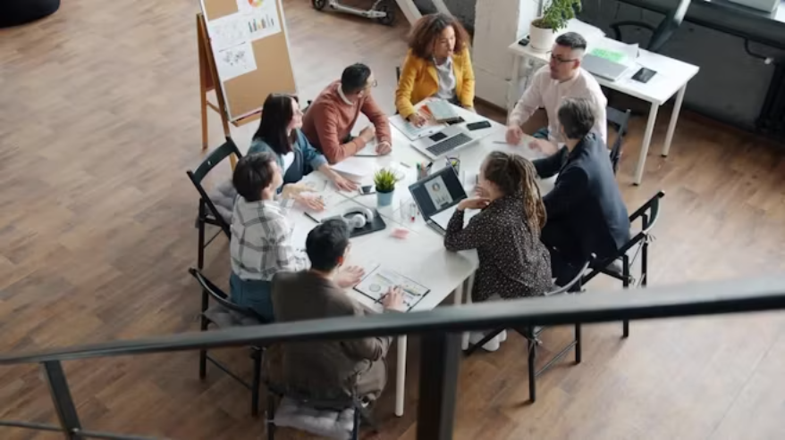 Professionals reviewing contracts, documents and obligations through a controlled process.